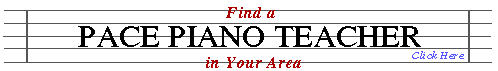 Find a Pace Piano Teacher in Your Area